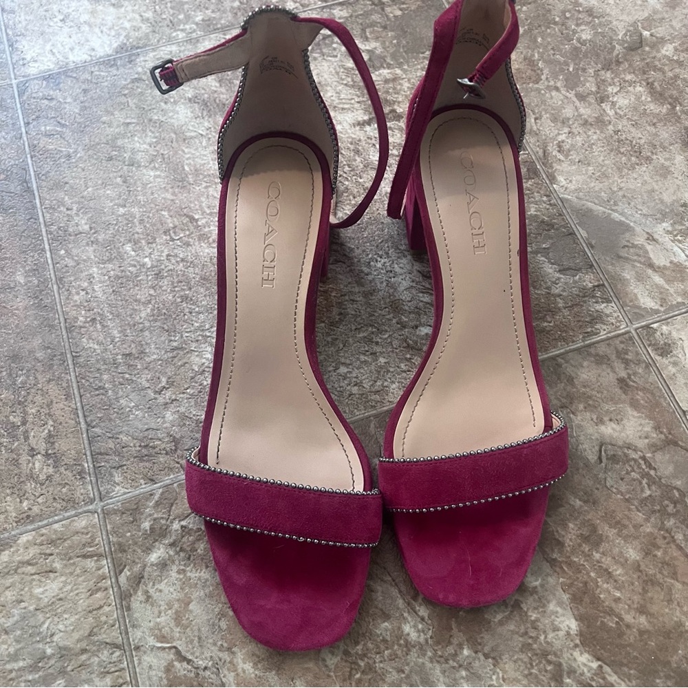Coach sandals with heels Maddie sandals size 9
